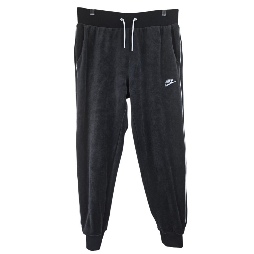 Nike‎ Womens Velour Joggers Size Small Charcoal Gray 90s Streetwear Athleisure
